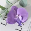 Pétalas de cabeça de flor phalaenopsis de filme artificial acessórios de flor artificial adorno de cabeça grampo de cabelo diy feito à mão decoração de casamento