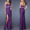 Soporte de carga transfronterizo de ebay Amazon Europa y Estados Unidos Amazon Transfronterizo para Mujer Vestido Sexy Cruzado en el Pecho con Abertura Ceremonia