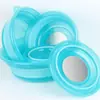 Novo Modelo de Tigela Dobrável para Iscas com Tampa, Tigela Dobrável Espessa de Silicone para Mistura, Tigela para Mistura de Iscas, Recipiente para Iscas, Bacia de Água Dobrável Portátil