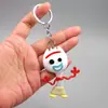Tenedor de Historia Creativo Spaceman Muñeca de Mezclilla Llavero de Coche Accesorios para Bolsos Colgante Regalo