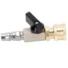 Hidrolavadora Máquina para Lavar Autos Pistola de Agua Tubería de Agua Acero Inoxidable Válvula de Interruptor 3/8 Macho y Hembra Tubería de Aire Pequeña 1/4 Hembra