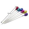 Nova fábrica 80 peças em caixa colorida em forma de pêra para roupas, posicionamento de corte, pino de pérola fixo, atacado