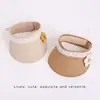 Sombrero de ala abierta para niños, Sombrero de paja de verano para bebé, Lindo diseño floral, Sombrero ajustable con protección solar para bebés y niños pequeños