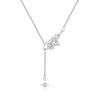 Lingchuang 925 prata Bisheng asa colar nicho feminino luz luxo clavícula cadeia presente do Dia dos Namorados para namorada