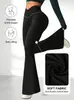 Suministro Exclusivo Transfronterizo de Pantalones de Yoga Acampanados de Cintura Alta para Mujer, Secado Rápido, Adelgazantes, No se Enrollan, Levanta Glúteos, Pantalones Deportivos, Fuentes Europeas y Americanas