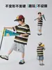 Nueva Ropa de Verano Haima 2026 Camiseta de Manga Corta de Verano para Niños Algodón Puro Rayas Estilo Coreano Top Delgado Moderno
