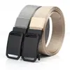Cinto Masculino de Nylon com Fivela Automática de Liga Metálica para Treinamento ao Ar Livre, Preparação Tática, Lazer, Moda, Negócios, Versátil