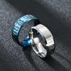 Fuentes de Joyería Europeas y Americanas Transfronterizas Anillo de Acero Inoxidable para Hombres con Letras Vikingas Anillo con Letras Runas Luen