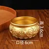 Copo Cento Bênçãos de Latão Puro, Pote Cento Bênçãos, Pequeno Ornamento de Mesa, Cinzeiro, Decoração para Sala de Estudo, Peça de Mão, Venda por Atacado do Fabricante