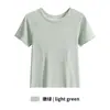Ropa de fitness de verano camiseta de secado rápido para mujer 2026 nuevo modelo texturizada ajustada de manga corta con cuello redondo ropa de entrenamiento de Pilates