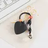Colgante de melocotón cadena para funda de teléfono diy joyería decorativa hecha a mano con cuentas accesorios de llavero de amor