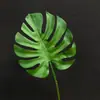 Plantas Verdes Simuladas 3D, Hojas de Plátano Grandes, Hojas de Tortuga, Decoración del Hogar, Decoración de Hotel, Hermosos Arreglos de Exhibición, Hojas Grandes, Hojas con Agujeros