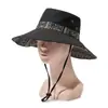 Nuevo Sombrero de Estilo Étnico para Mujer, Sombrero Retro de Verano para Senderismo, Sombrero de Sol de Ala Ancha para Exteriores, Sombrero de Pescador con Protección Solar