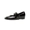 Novos Sapatos Mary Jane Quadrados Retro Franceses com 4,5cm de Elevação para Mulheres, Elegantes, Simples, de Alta Qualidade, Sapatilhas Versáteis