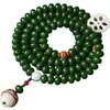 Pulseira Bodhi Verde Natural Mais Vendida em Live-Stream com 108 Contas, Acessório Criativo Unissex, Joia de Raiz de Bodhi, Direto do Fabricante