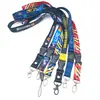 Cordão Personalizado para Crachá com Transferência de Calor Colorido Cordão para Crachá de Trabalho Sling para Crachá Impresso com Logo