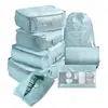 Novo Conjunto de Sacos de Armazenamento para Mala Bolsa de Embalagem de Bagagem Embalagem de Viagem Impermeável Sarja Armazenamento de Viagem Conjunto de 8 Peças