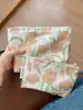 Bolsa Cosmética Grande de Tulipán Moldeado Dorado Bolsa de Lavado para Cuidado de la Piel Bolsa Interior Bolso de Mano Portátil Bolsa de Almacenamiento