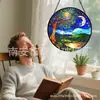 Enfeites de vidro para floresta de cor noturna transfronteiriços, decorações de vidro para casa, decorações de janela, apanhadores de sol para jardim