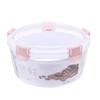 Fiambrera multifuncional personalizada de fábrica, con calefacción por microondas, refrigerador, caja de conservación de alimentos frescos, redonda, de plástico, sellada, de grado alimenticio.