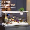 Acuario Grande Mediano Pequeño Sala de Estar 2025 Filtro Ecológico Máquina Generadora de Oxígeno Transparente Doméstico de Escritorio Acuario para Cría de Tortugas