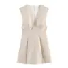 Al por mayor 2026 Primavera Nuevo Vestido Corto Rayado para Mujer Estilo Europeo y Americano 12193