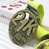 Medalha Metálica Vazada Personalizada para Eventos Esportivos, Medalhas de Futebol, Competições de Corrida de Maratona