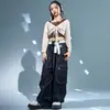 Roupa de Jazz para Meninas Moda Colete Calça Cargo Preta Conjunto Roupa de Performance de Jazz Infantil Dia de Ano Novo