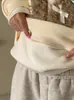 Sudadera de Felpa para Niñas Little Red Fish 2026 Conjunto Padre-Hijo Otoño/Invierno Nuevo Ropa Gruesa y Cálida Top de Manga Larga para Niños