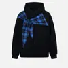 Aliexpress Cross-Border Estilo Americano Outono e Inverno Nova Moletom Quente Tendência Xadrez com Cadarço e Capuz Unissex