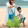 Bolsa de Playa de Comercio Exterior Más Vendida Bolsa de Almacenamiento de Juguetes de Playa para Niños al Aire Libre Malla de Almacenamiento de Gran Capacidad para Herramientas de Excavación de Arena