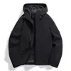 Chaqueta con Capucha Funcional 2026 para Hombres y Mujeres, Chaqueta de Montañismo para Exteriores de una Sola Capa Repelente al Agua, Chaqueta Casual Transpirable de Talla Grande