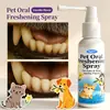 Spray Bucal Kineshinex Dos en Uno para Mascotas Gatos y Perros, Universal para Limpiar Dientes, Refrescar el Aliento y Mejorar la Salud Bucal
