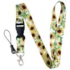 Em estoque removível colorido pequeno floral pequena margarida girassol crachá porta-cartão de PVC transparente horizontal vertical