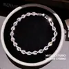 ¡Hermoso hasta la médula! Pulsera de Hoja de Circonita Super Brillante, Moderna y Versátil para el Trabajo, Suave Accesorio de Mano de Hada para Mujer