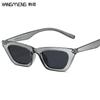 Nuevas gafas de sol estilo ojo de gato de celebridades europeas y americanas en línea, gafas de sol de moda para damas de color caramelo, gafas de sol con montura pequeña, venta al por mayor transfronteriza