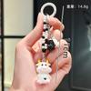 Chaveiro Vaca Desenho Animado Fofo Original Ins Pingente Presente Personalidade Doce Estudante Mochila Escolar Sino Enfeites Pendurados