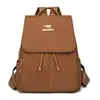 Mochila Simples de Viagem, Mochila Escolar para Estudantes, Mochila para Meninas do Ensino Fundamental e Médio, Mochila Feminina Versátil Casual de Cor Sólida