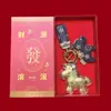 Año del Caballo Oro Puro 999 Colgante para Bolso Zodiaco Colgante de Regalo Belleza Compañía de Seguros Regalo para Clientes
