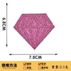 Melhor Venda da Amazon Patch de Tecido com Brilho e Diamantes Patch Bordado Acessórios para Roupas Patch de Etiqueta Bordada com Logo da Marca