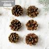 Pinhão de Natal decoração pingente Enfeites de Árvore de Natal Enfeites de Natal Enfeites para Pendurar Flores Secas atacado