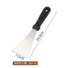 Espátula de Acero Inoxidable con Mango de Plástico, Cuchillo de Masilla, Raspador para Limpiar Campanas Extractoras, Raspador para Quitar Polvo de Fondos de Ollas, Raspador de Hielo
