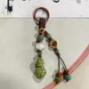 Chaveiro de Maçã de Cerâmica Jingdezhen Estilo Étnico Bolsa Tecida Pendurador Barraca de Feira Noturna Artística Pequenos Acessórios Atacado em Estoque