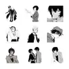 60 Piezas de Cuadernos Decorativos de Anime Bungou Stray Dog, Teléfonos Móviles, Tabletas, Maletas, Bolsos de Mano, Pegatinas Transfronterizas Impermeables al por Mayor