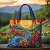 Bolso de Mano con Estampado de Moda Trendy para Mujer Bolso de Hombro Bolso Tote Acolchado Nuevo Producto Transfronterizo 3D Temu Amazon