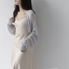 Cárdigan de punto con mangas de murciélago estilo francés para mujer, protector solar, abrigo fino de verano, chaleco, falda, chal, blusa exterior