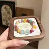 [Casa de Dulces] Pulsera de Cristal Dopamina Natural Fluorita de Litio Morada Fluorita Verde Pulsera de Cristales Multi-Preciosos Venta al por Mayor
