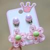 Brincos de princesa de jóias fofas dos desenhos animados Orelha de bebê pendurada Jóias Brincos de orelha infantil Brincos de orelha indolor
