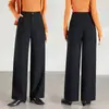 Pantalones de pierna ancha de cintura alta estilo minimalista para mujer, holgados, adelgazantes, con efecto de caída, pantalones casuales rectos, nueva colección de otoño