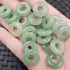 Jade Dongling agujero grande Hebilla de jade Cuentas sueltas de jade pulsera DIY collar pendientes anillos de jade colgante de jade accesorios hechos a mano